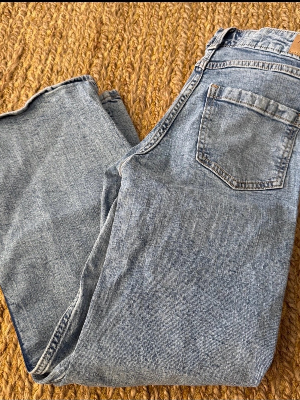 Abercrombie Kids Girl’s Blue Denim Jeans High Rise Adjustable Waist Size 13/14